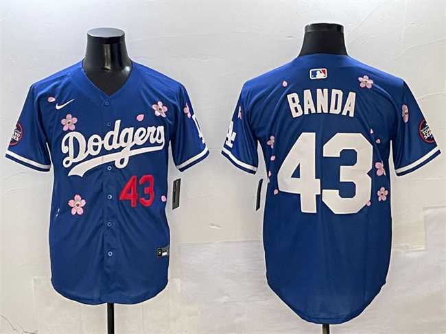 Men%27s Los Angeles Dodgers #43 Anthony Banda Royal 2025 Tokyo Series Limited Stitched Jersey->los angeles dodgers->MLB Jersey